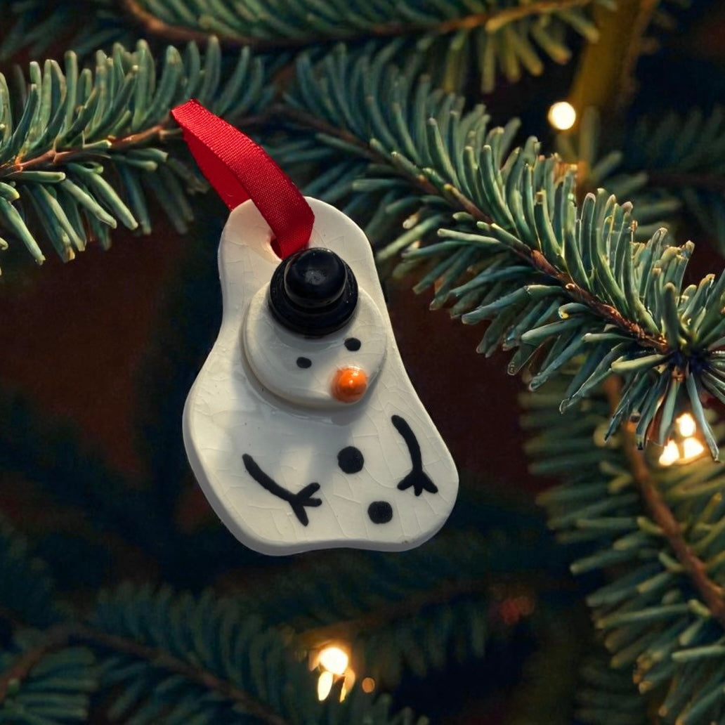 Melted Snowmen Ornaments