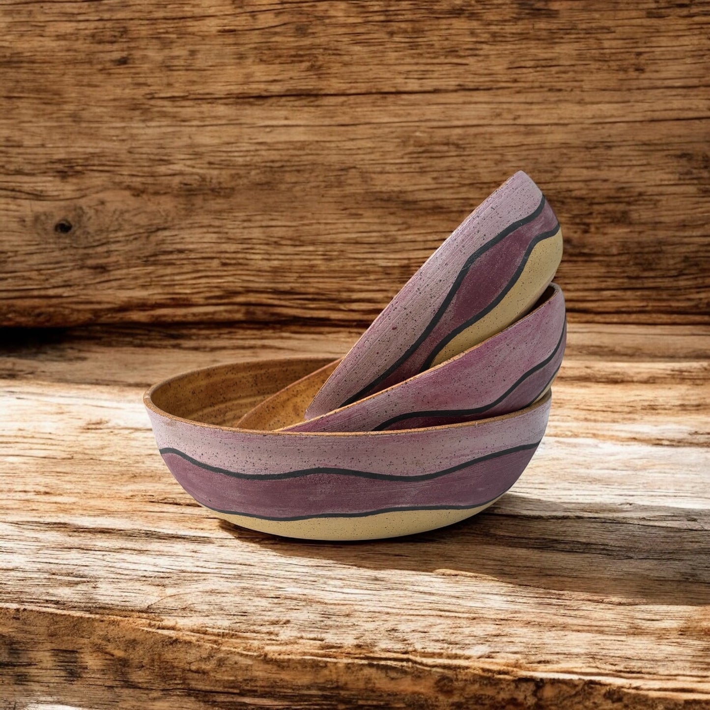 Desert sunset bowls