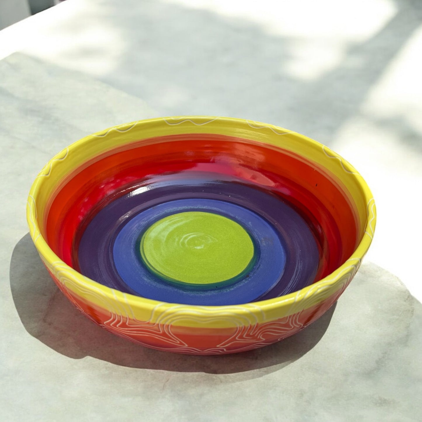 Rainbow Heart Bowl