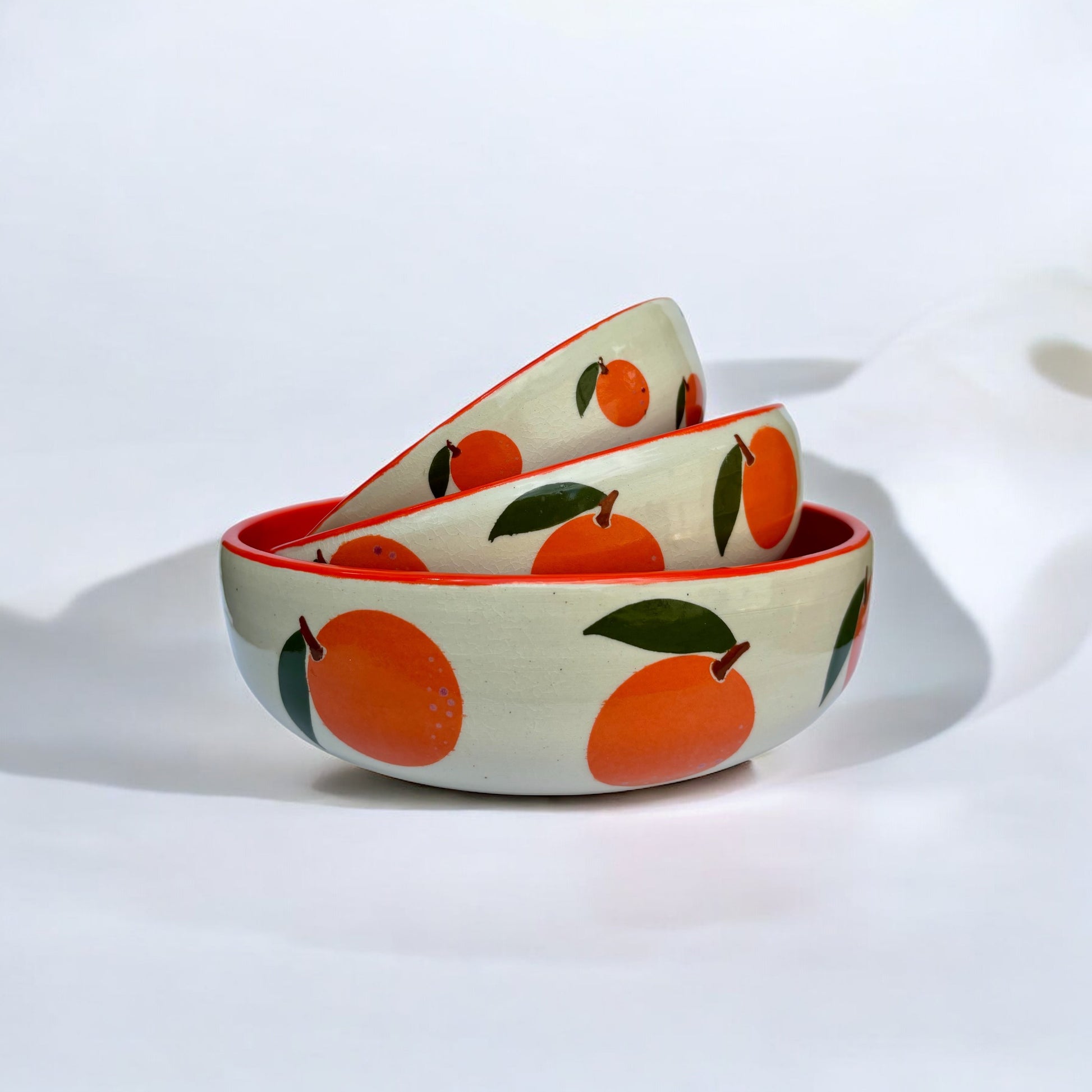 Orange Nesting Bowls