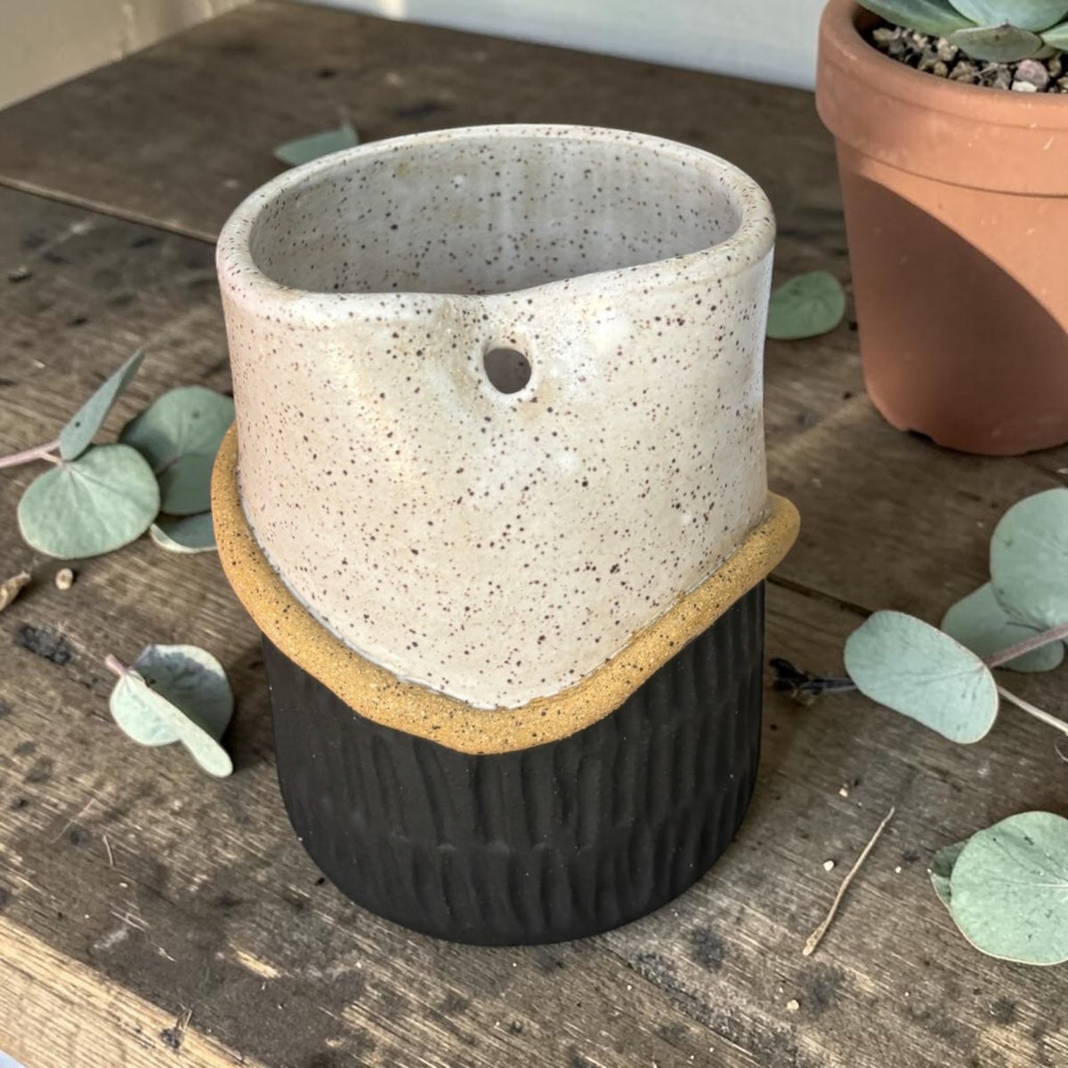 Black & White Carved Mugs & Tumblers