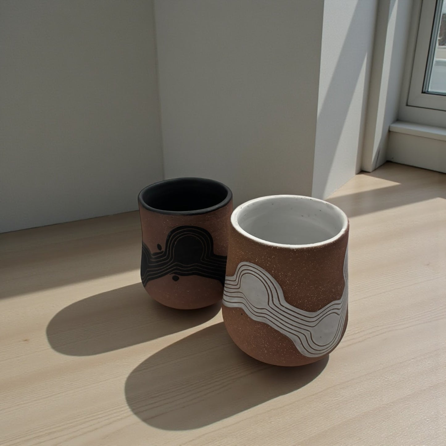 Space Line Thumb Mugs