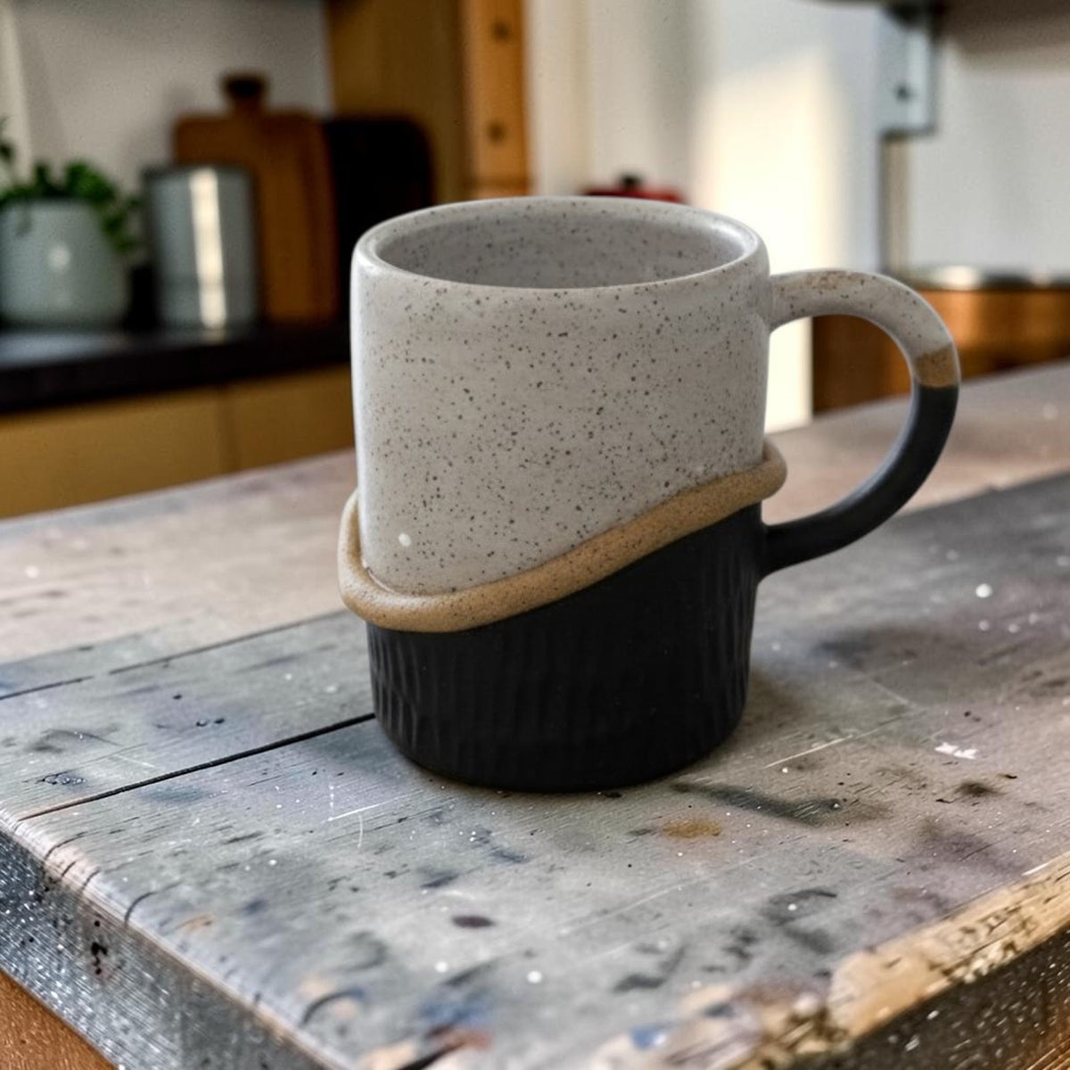 Black & White Carved Mugs & Tumblers