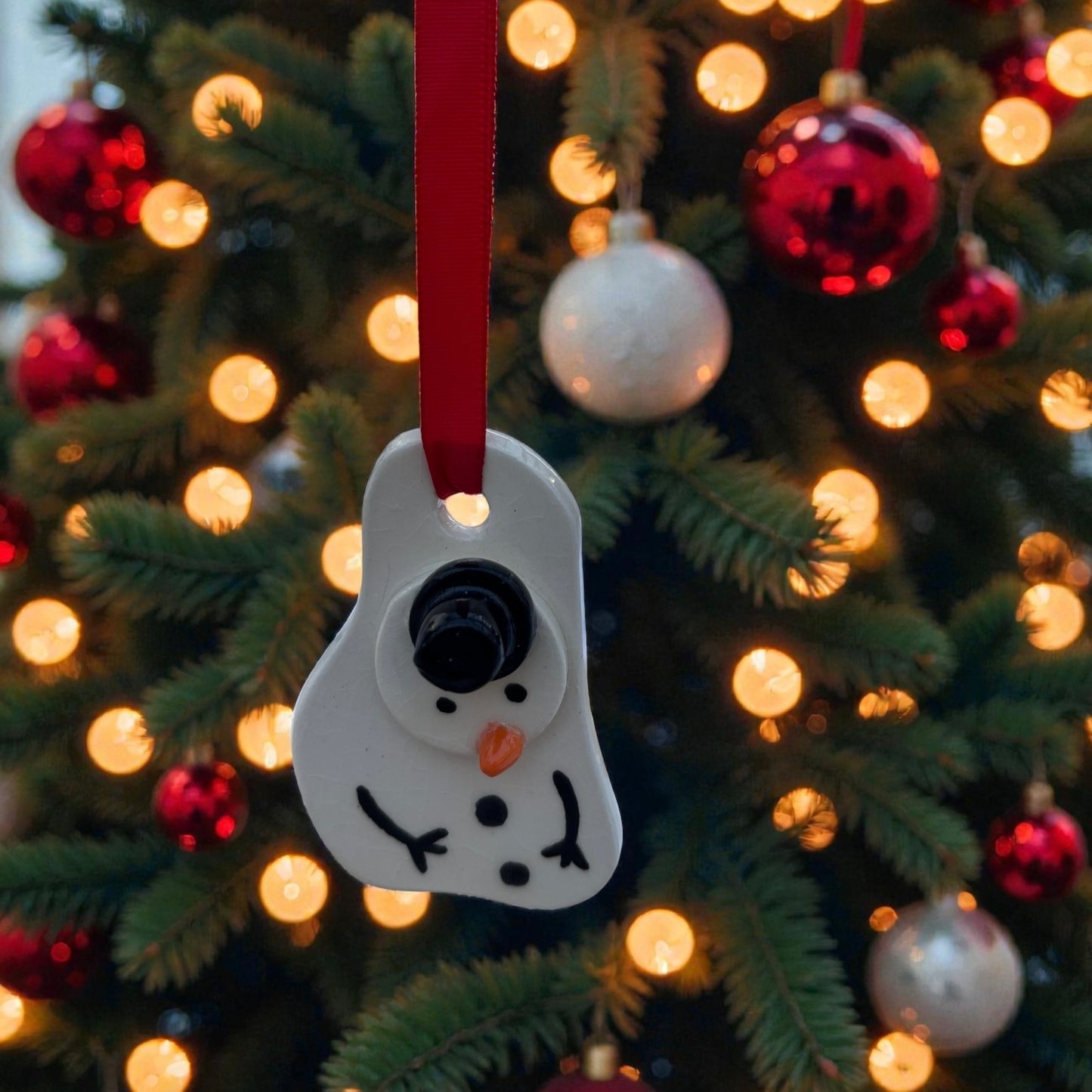Melted Snowmen Ornaments