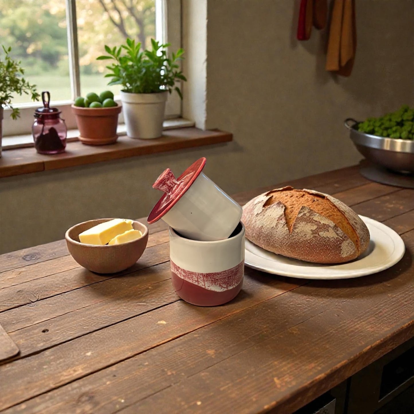 Ceramic Butter Crocks