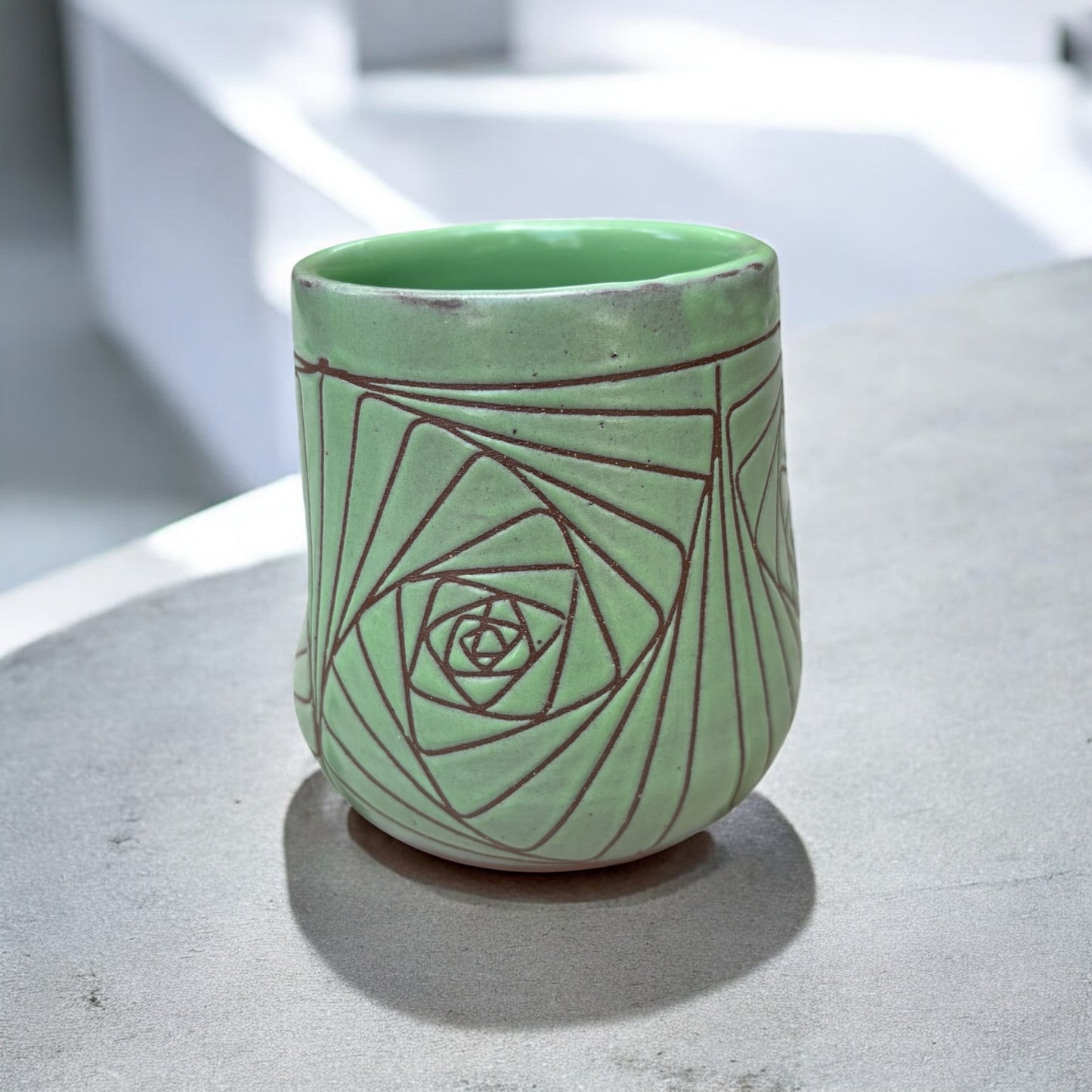 Lined Thumb Mugs