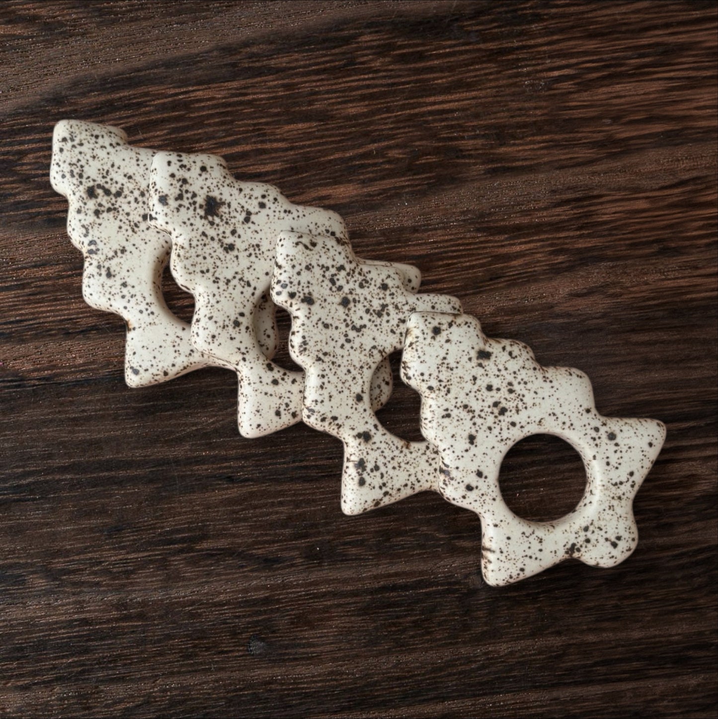 Christmas tree napkin rings