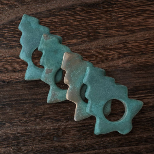 Christmas tree napkin rings