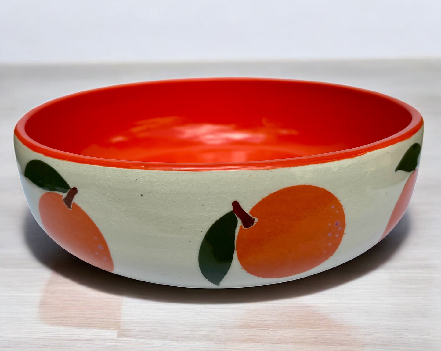 Orange nesting bowls