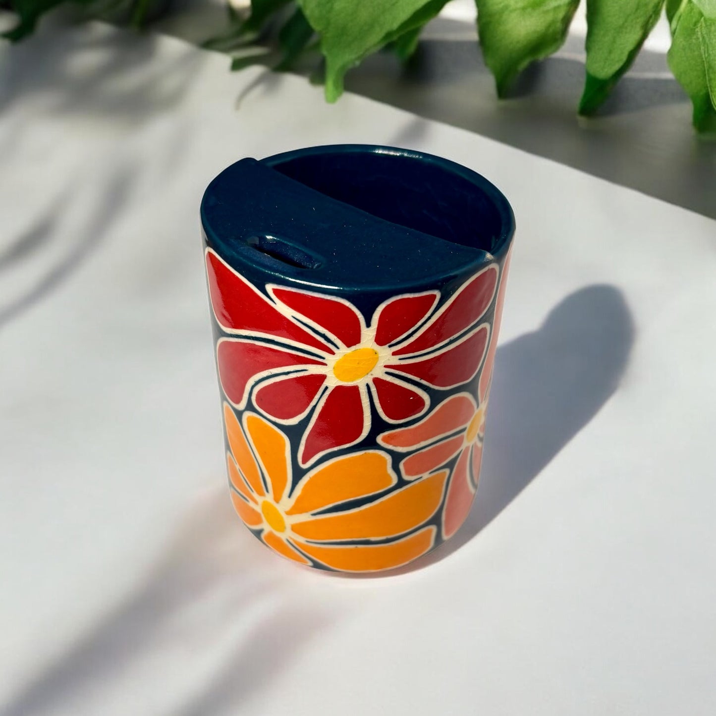 Retro Flower Tumbler