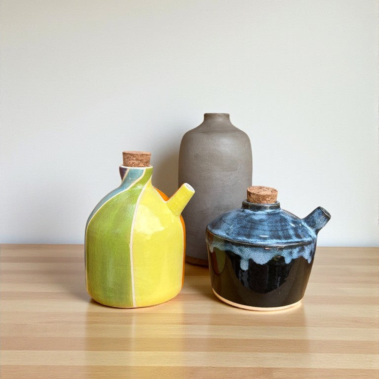 Handmade Ceramic Sauce Bottles