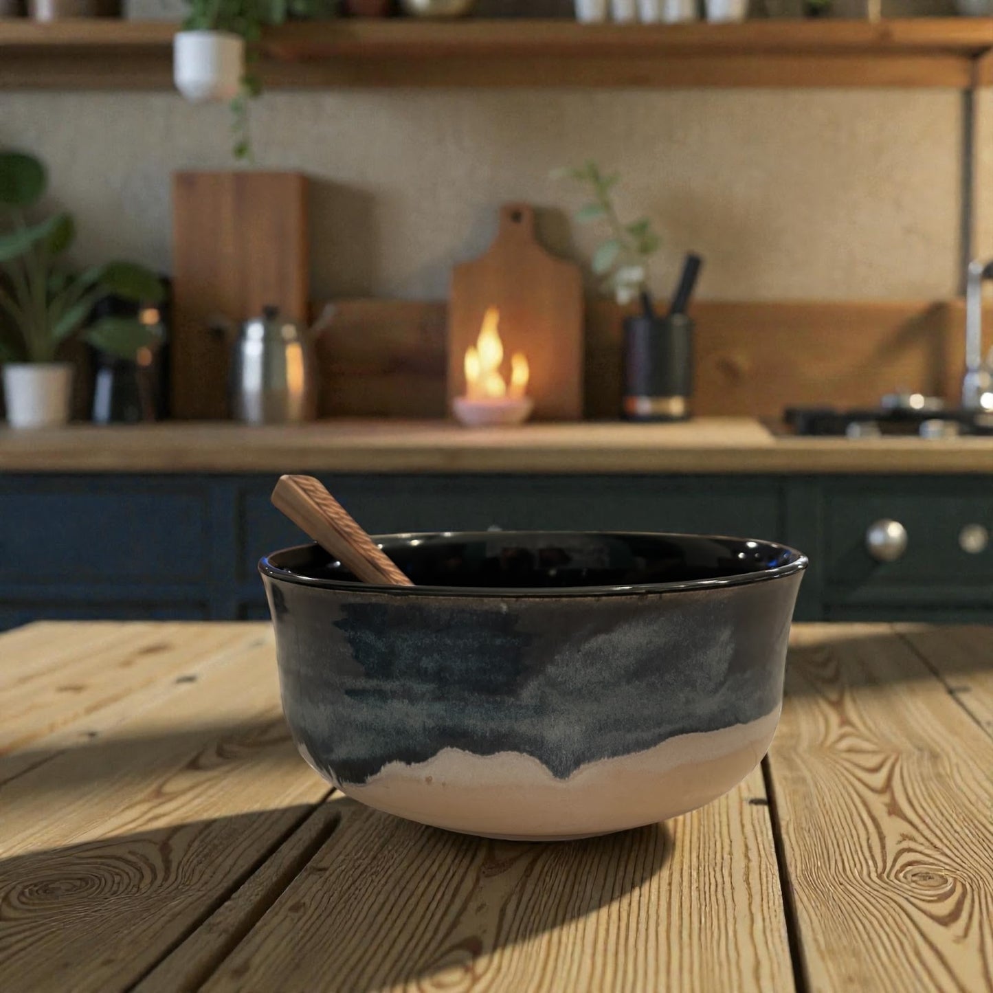  Midnight Ember Serving Bowl