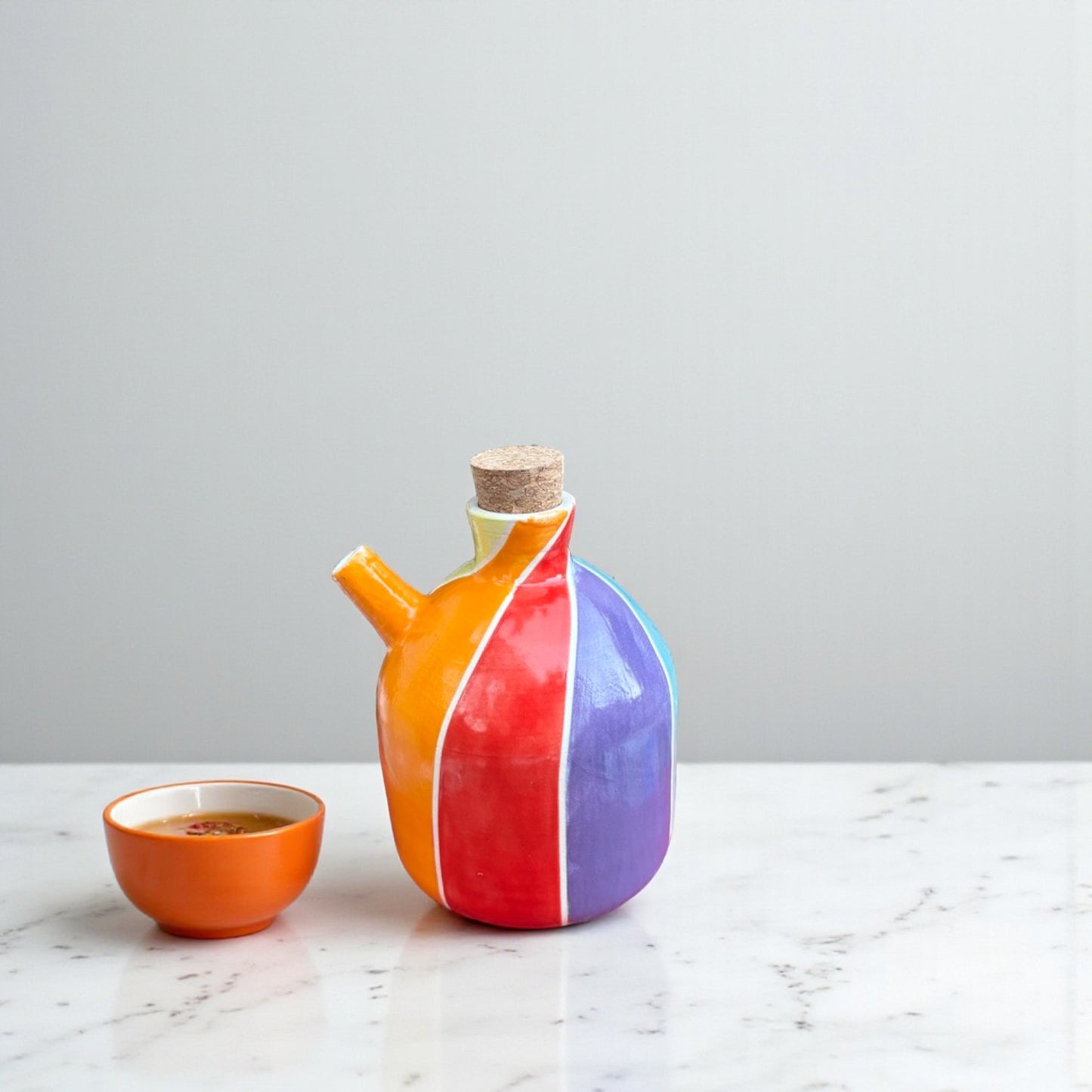 Handmade Ceramic Sauce Bottles